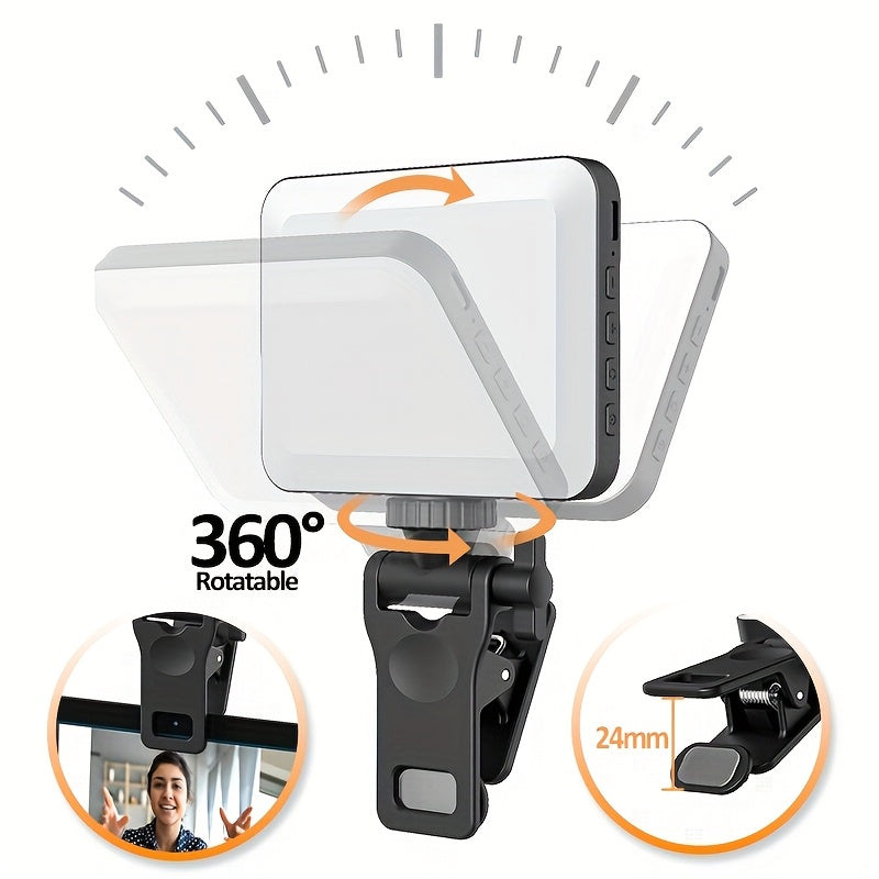 Lumière LED Portable avec Miroir pour Smartphone