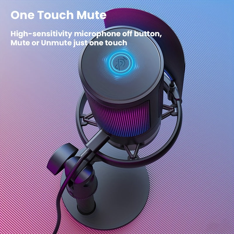 Micro Streaming avec Fonction Mute et Contrôle Gain Rotatif