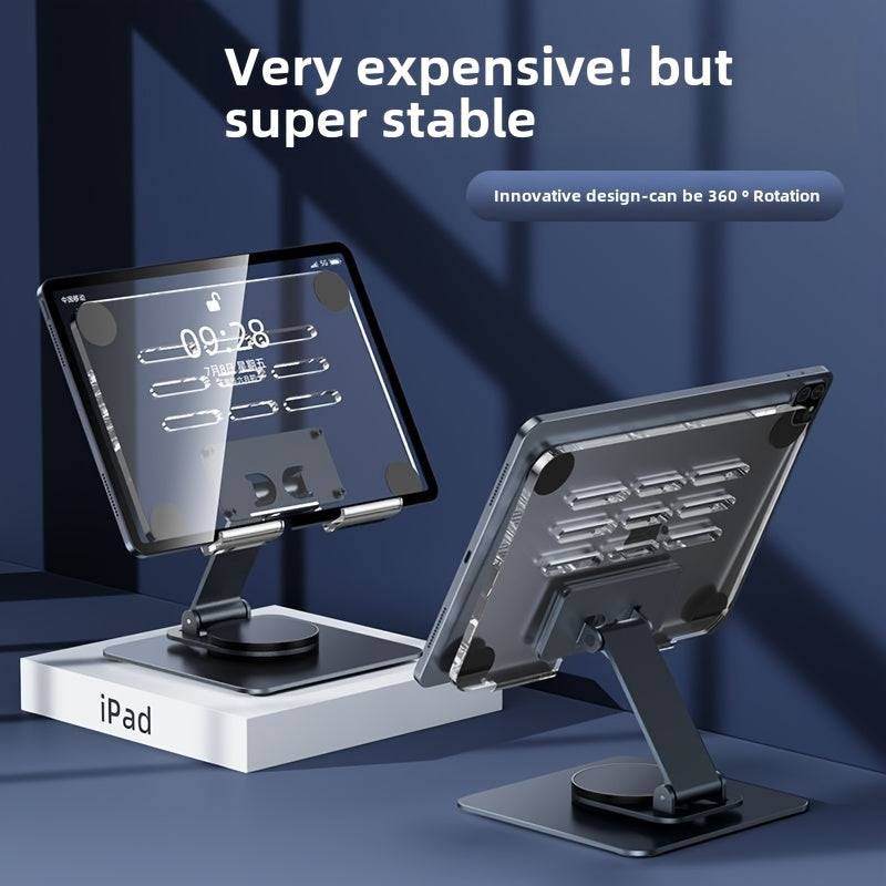 Support Tablette Acrylique Rotatif 360° - Pliable pour iPad et Smartphone