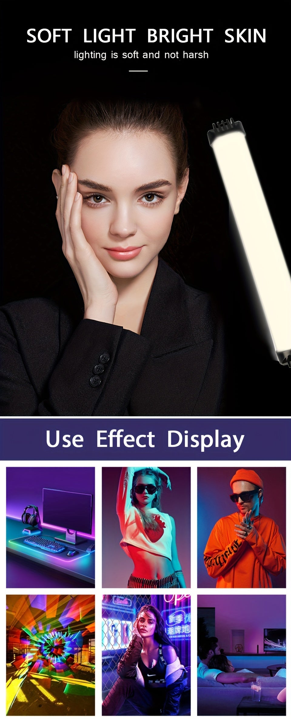 Bâton Lumineux LED RGB 11 pouces