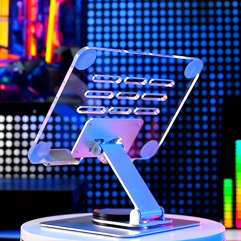 Support Tablette Acrylique Rotatif 360° - Pliable pour iPad et Smartphone
