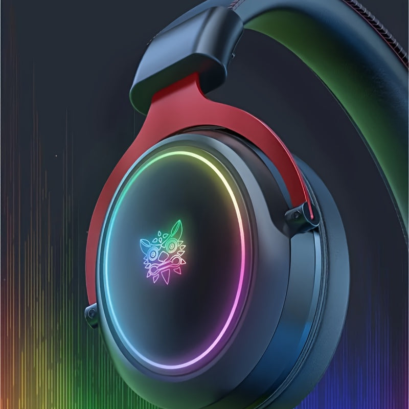Casque Gaming ONIKUMA X10 RGB avec Cornes de Diable, Son Surround Stéréo, Subwoofer, pour PS4 PS5 PC Xbox One Switch