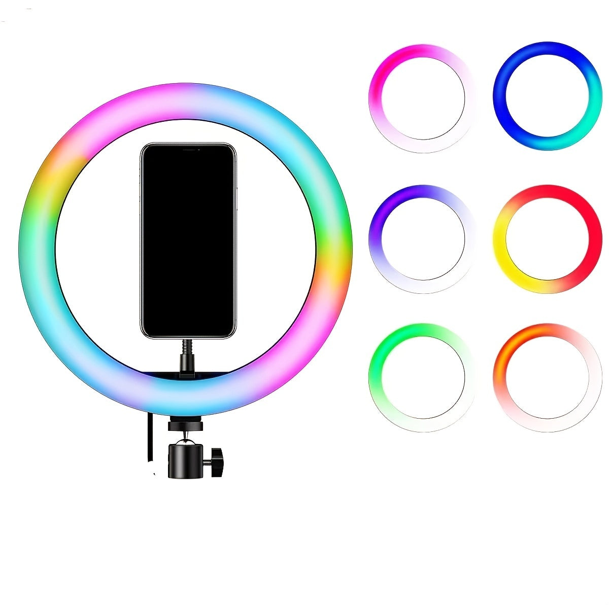 Ring Light RGB Streaming, Photographie, Vidéo, Maquillage et Studio