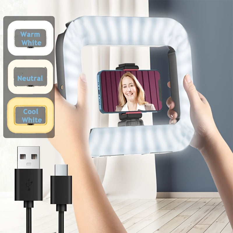 Kit Stabilisateur Smartphone avec Ring Light LED