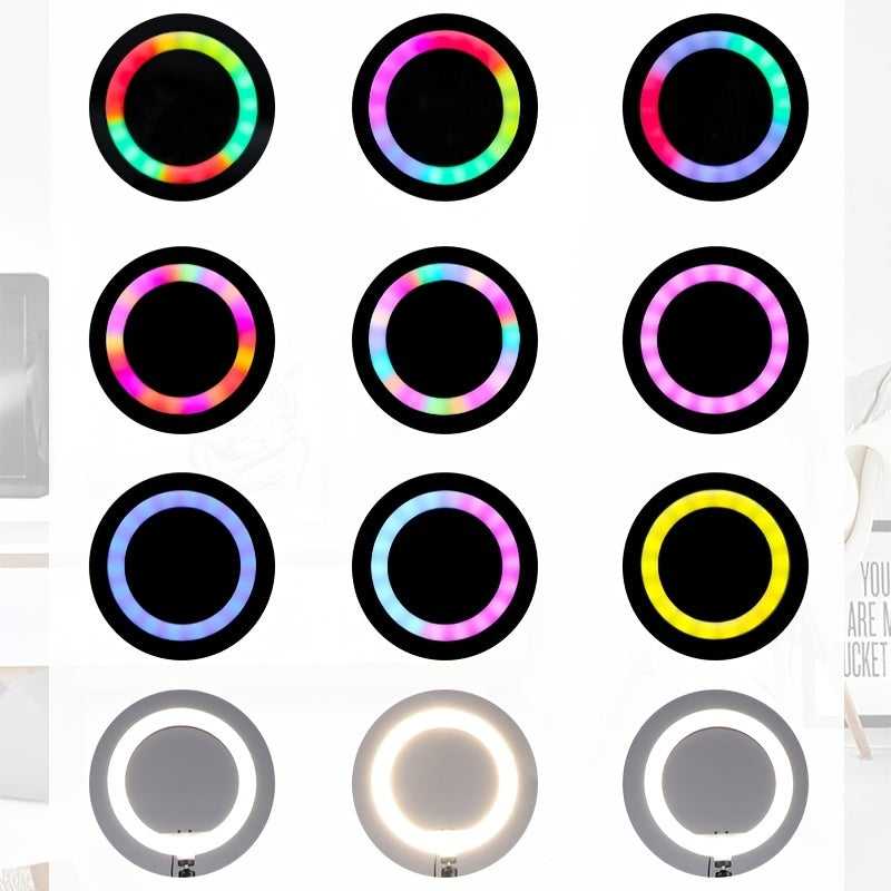 Ring Light RGB Streaming, Photographie, Vidéo, Maquillage et Studio