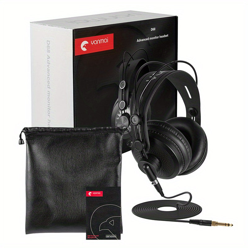 Casque Monitoring D68 - Studio Enregistrement - Câble Détachable - Podcasting