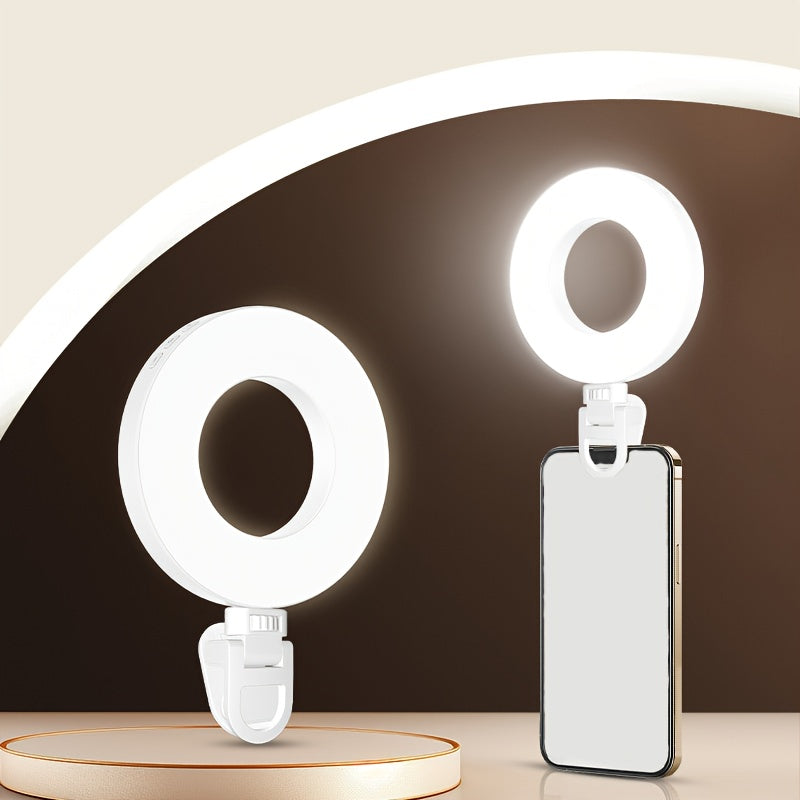 Ring Light Portable Rechargeable - 80 LED avec 3 Températures de Couleur