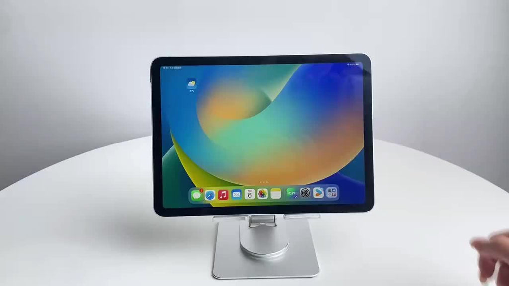 Support Tablette Acrylique Rotatif 360° - Pliable pour iPad et Smartphone