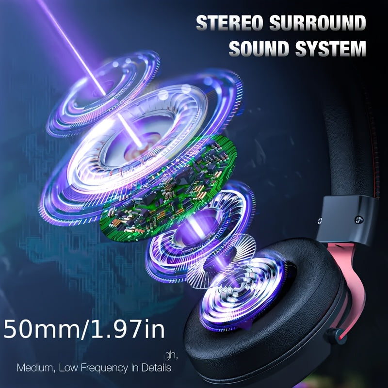 Casque Gaming ONIKUMA X10 RGB avec Cornes de Diable, Son Surround Stéréo, Subwoofer, pour PS4 PS5 PC Xbox One Switch