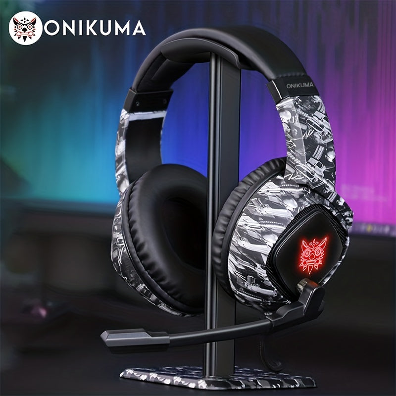 Écouteurs Gaming ONIKUMA LED - Basses Puissantes - Micro Réduction Bruit