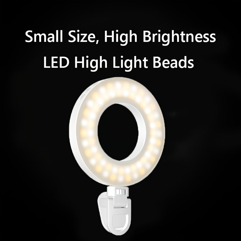 Ring Light Portable Rechargeable - 80 LED avec 3 Températures de Couleur