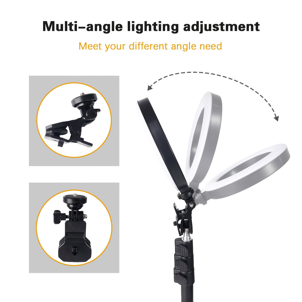 Ring Light LED UEGOGO 6 Pouces avec Clip