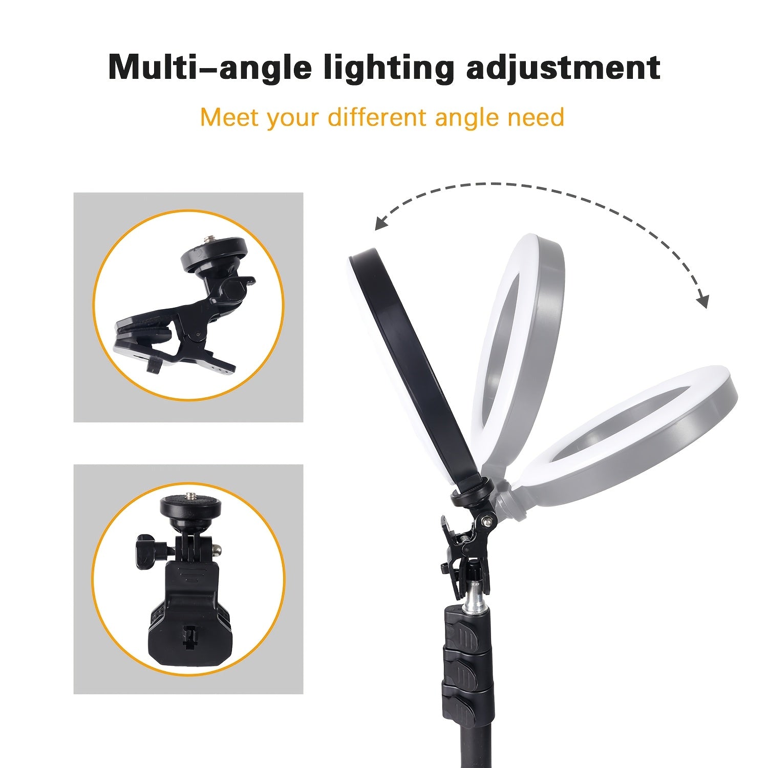 Ring Light LED UEGOGO 6 Pouces avec Clip