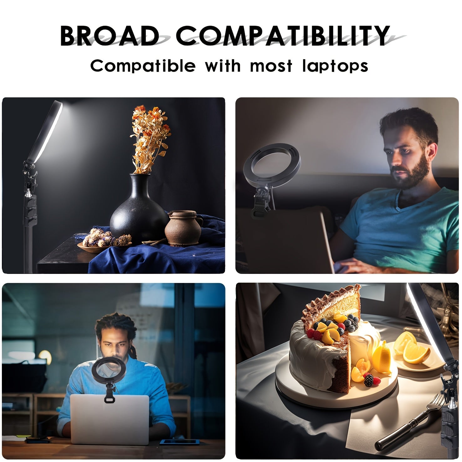 Ring Light LED UEGOGO 6 Pouces avec Clip