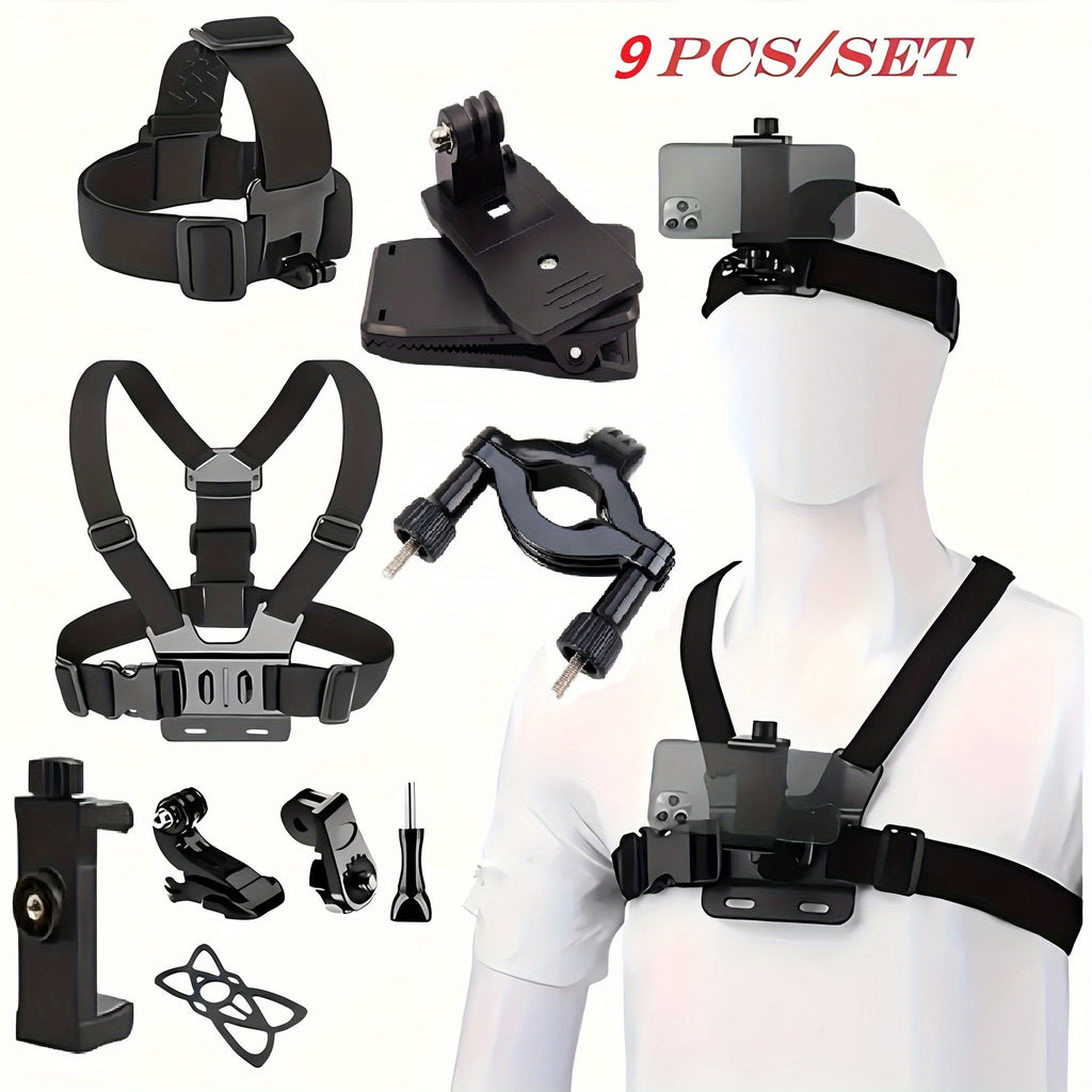 Kit Fixation 9-en-1 Téléphone & Caméra Action