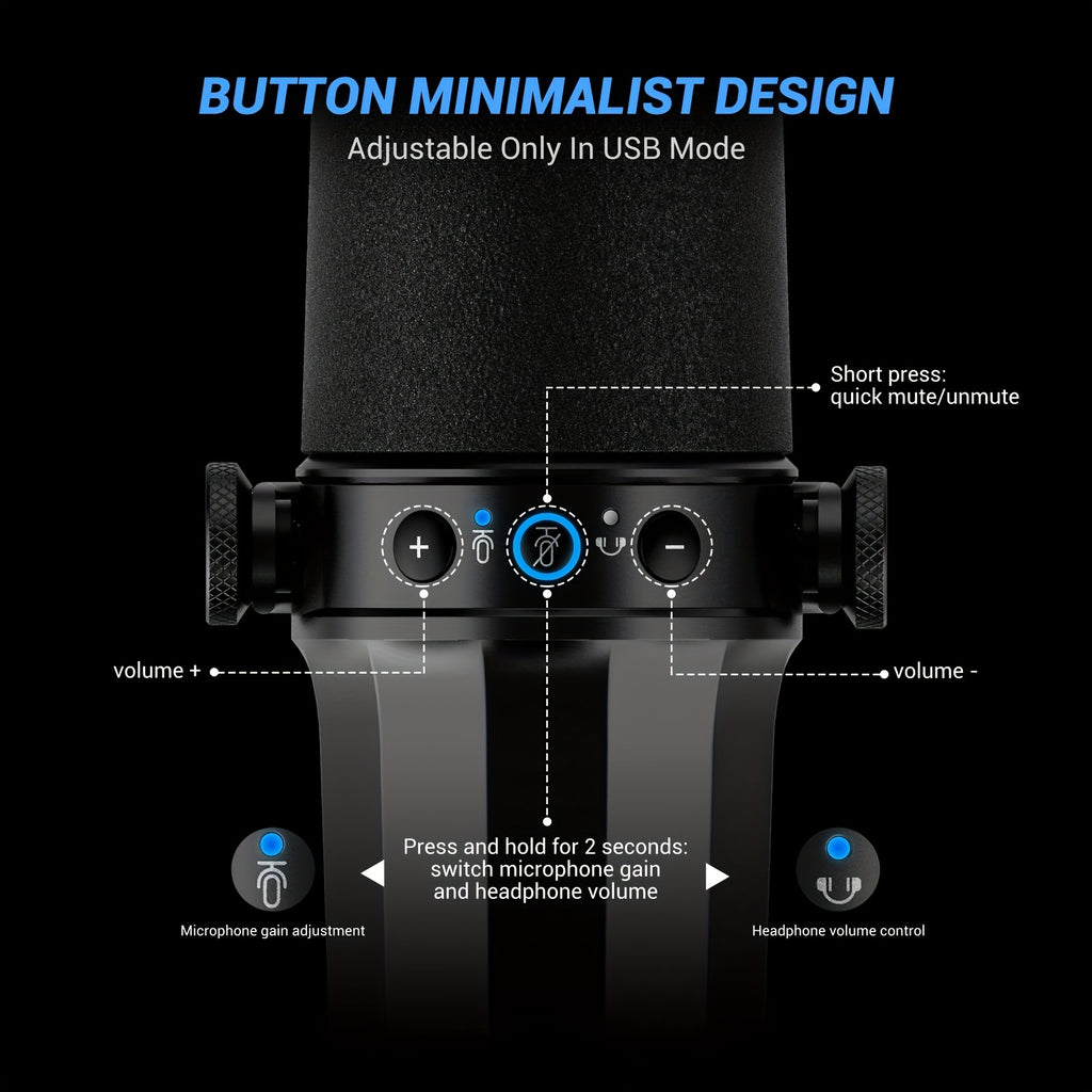 Microphone USB/XLR FDUCE SL40+ 96kHz/24bit - Isolation Vocale Pro