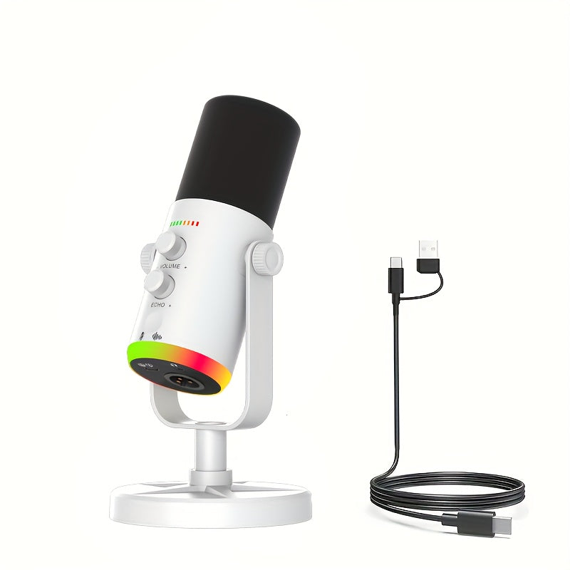 Microphone Dynamique XLR/USB RGB - Gaming & Streaming Pro
