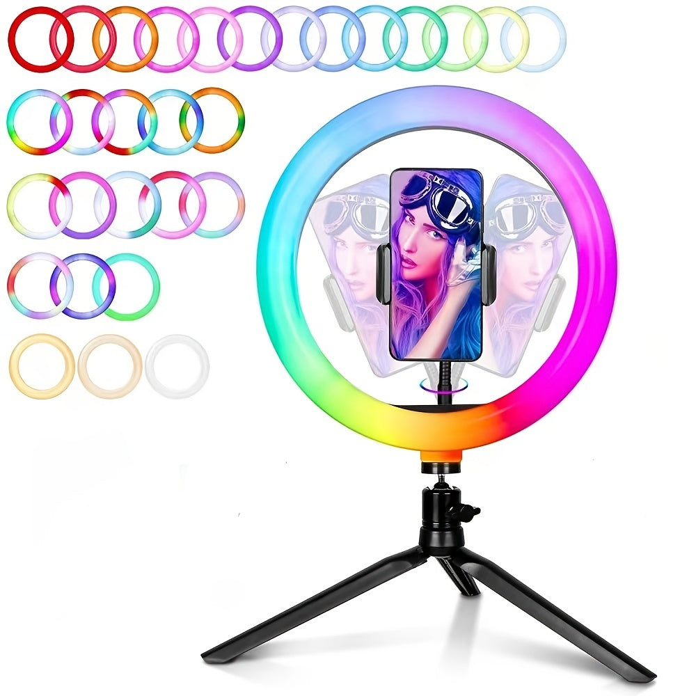 Ring Light RGB Streaming, Photographie, Vidéo, Maquillage et Studio