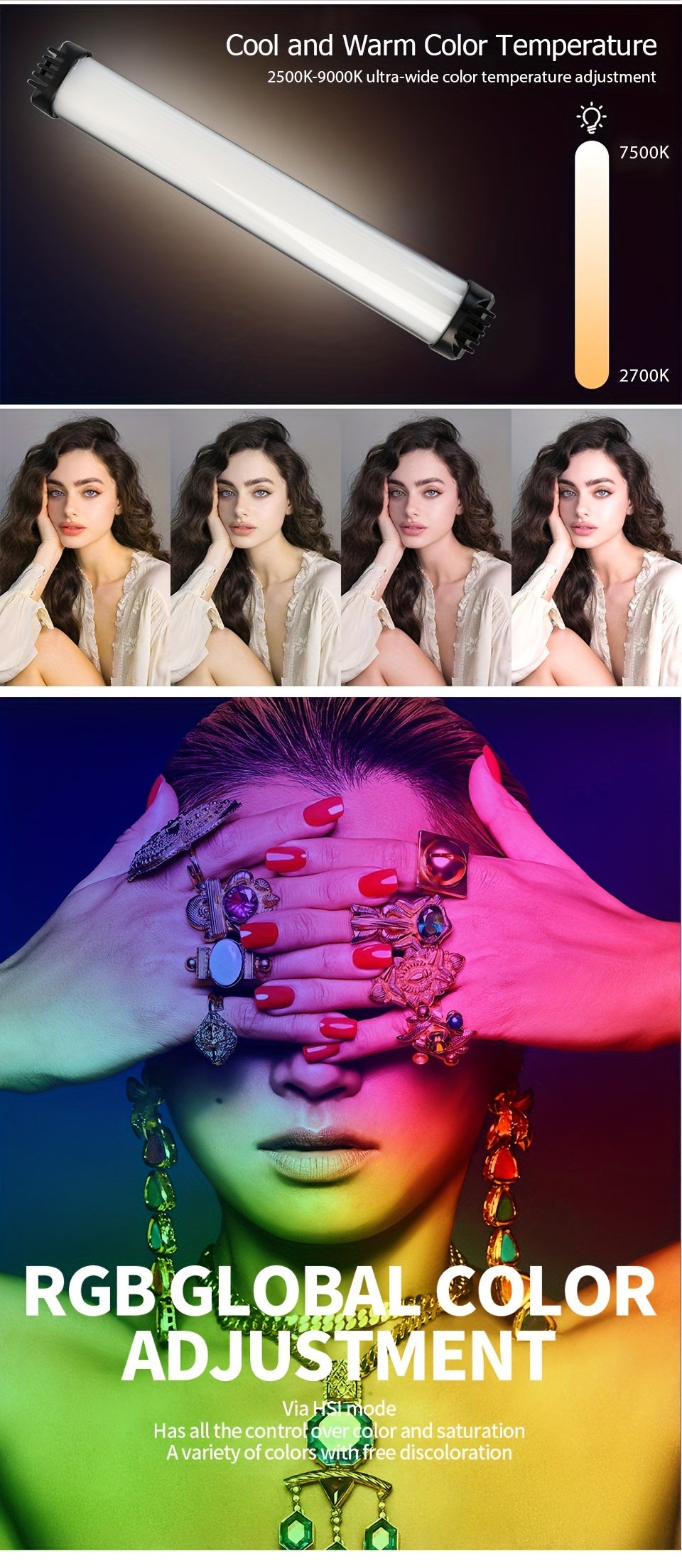 Bâton Lumineux LED RGB 11 pouces