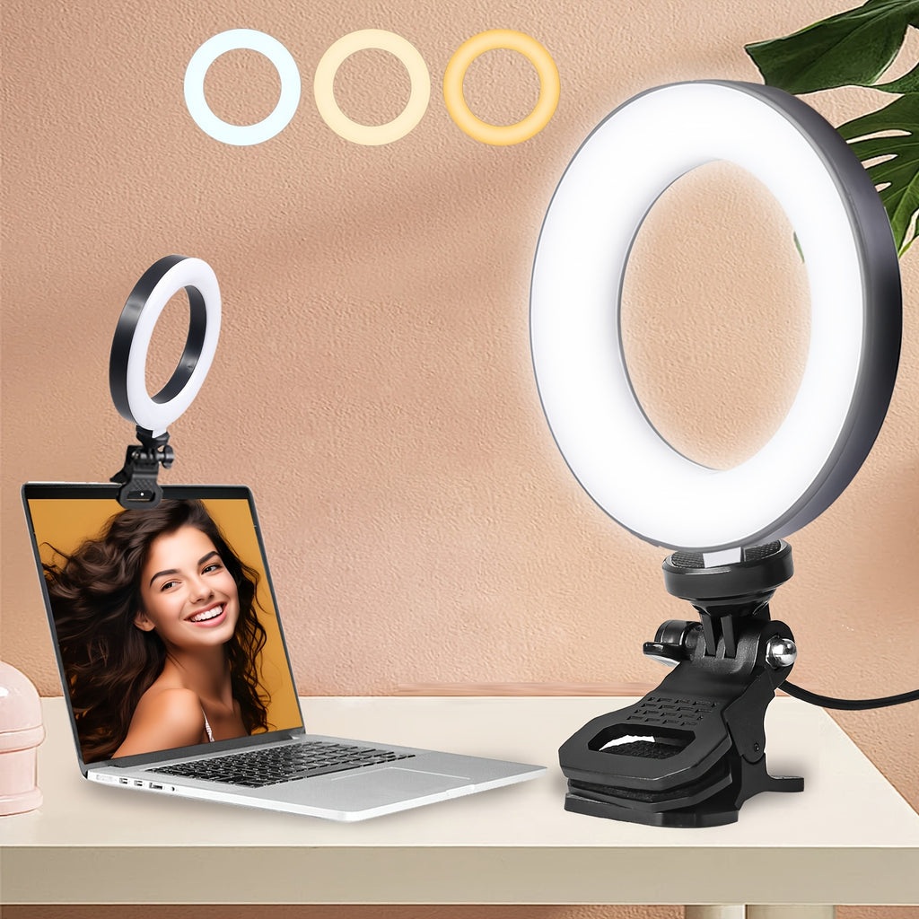 Ring Light LED UEGOGO 6 Pouces avec Clip