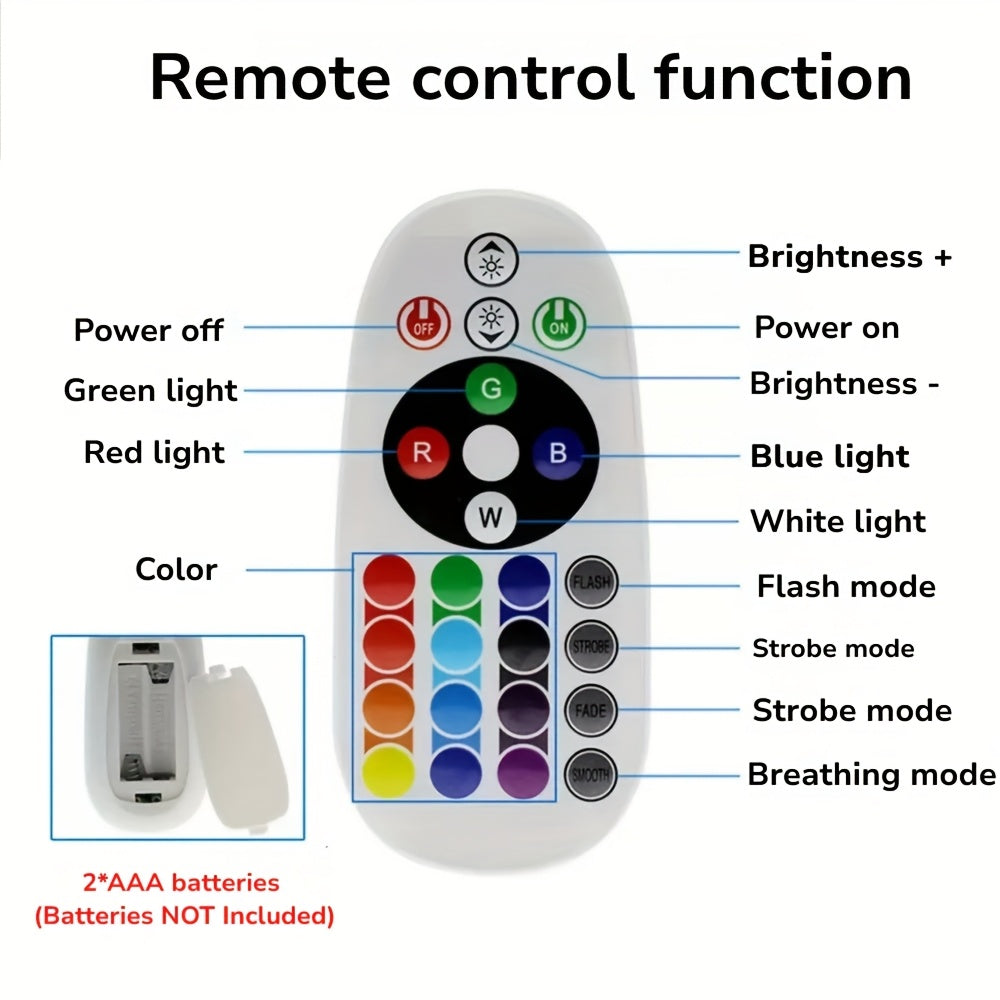 Lampe Coucher de Soleil RGB - Lampe d'Ambiance avec Télécommande et Support Ajustable