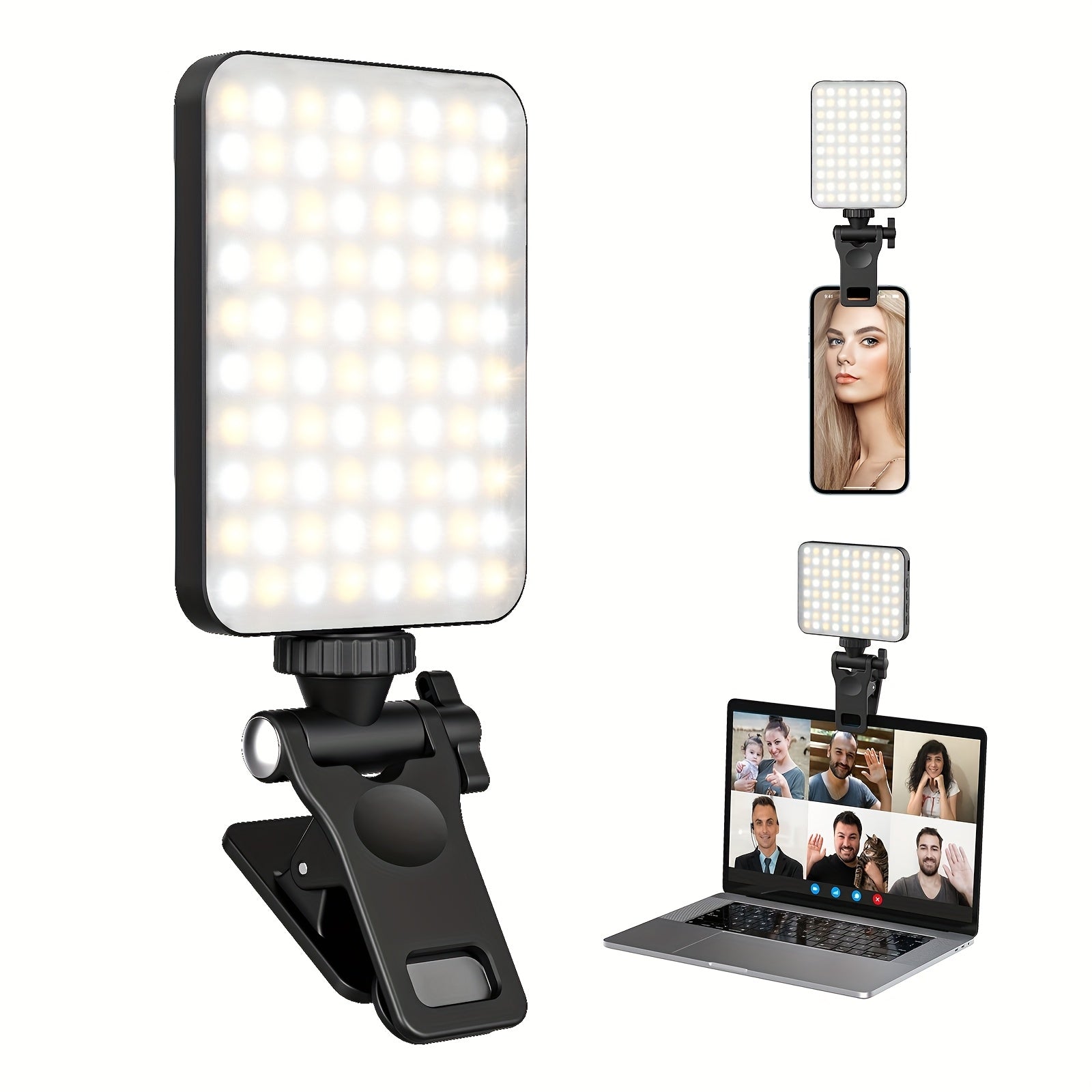 Lumière LED Portable avec Miroir pour Smartphone