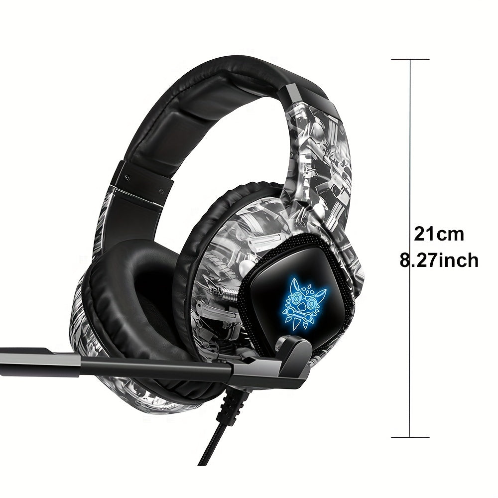 Écouteurs Gaming ONIKUMA LED - Basses Puissantes - Micro Réduction Bruit