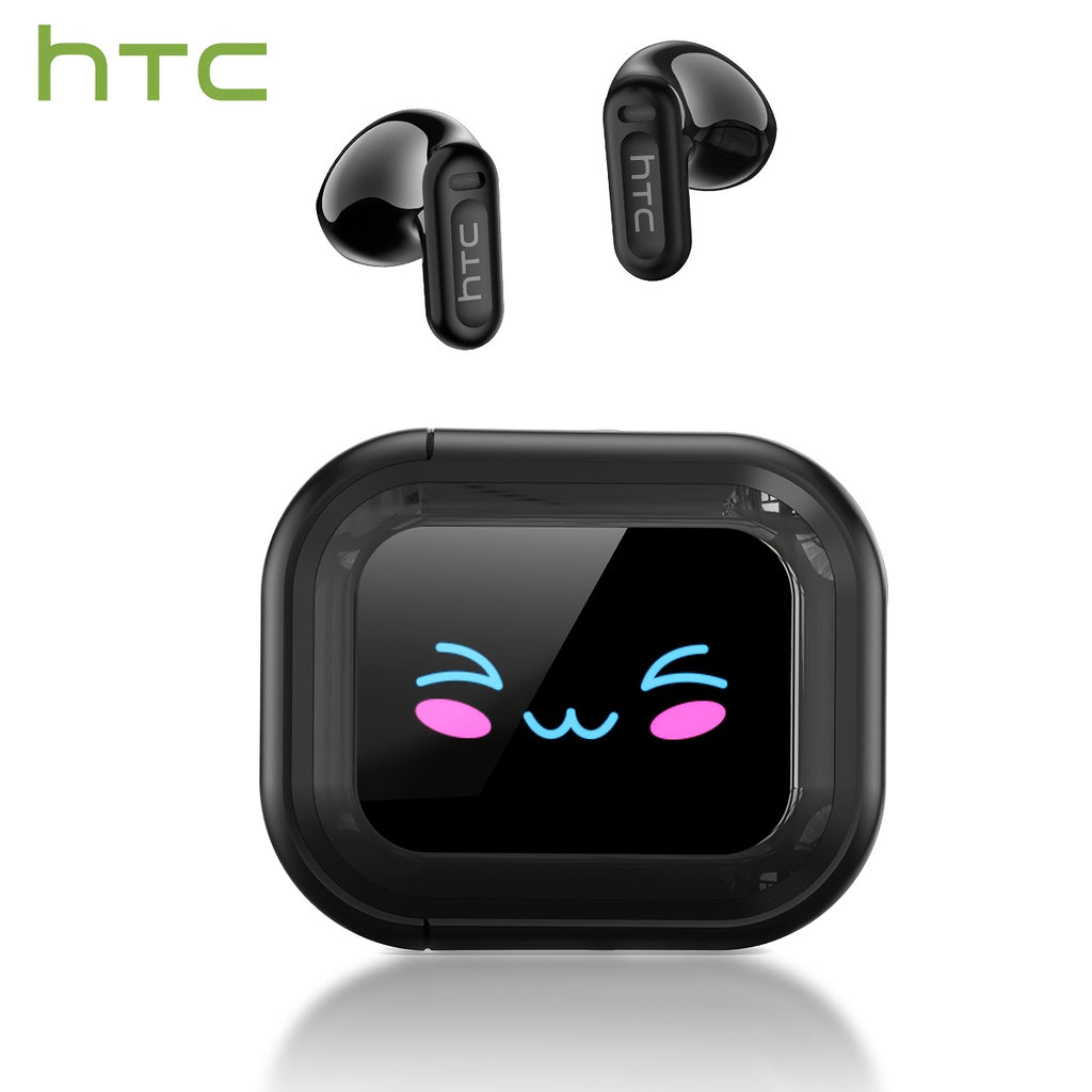 Casque Traducteur IA HTC NE20 - 131+ Langues Sans Fil Bluetooth 6.0 Écran LCD Tactile